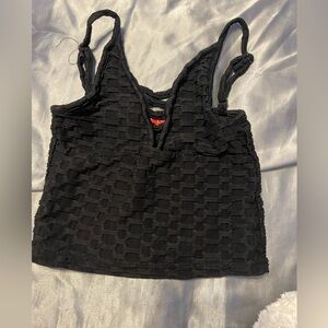 Black crop top size small